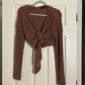 Akira Fuzzy Tie Sweater